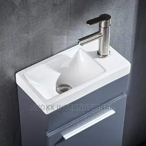 Delavin 16"Bathroom Vanity and Sink Combo W/ White Ceramic