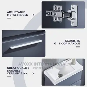 Delavin 16"Bathroom Vanity and Sink Combo W/ White Ceramic