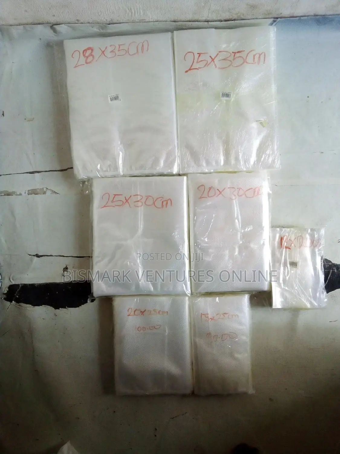 12x20cm Vacuum Sealer Rubber Bags 100pcs