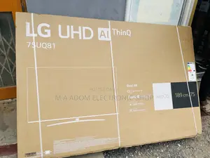 New 2022 Lg 75” UHD Smart Tv + Free 200watts Home Theatre