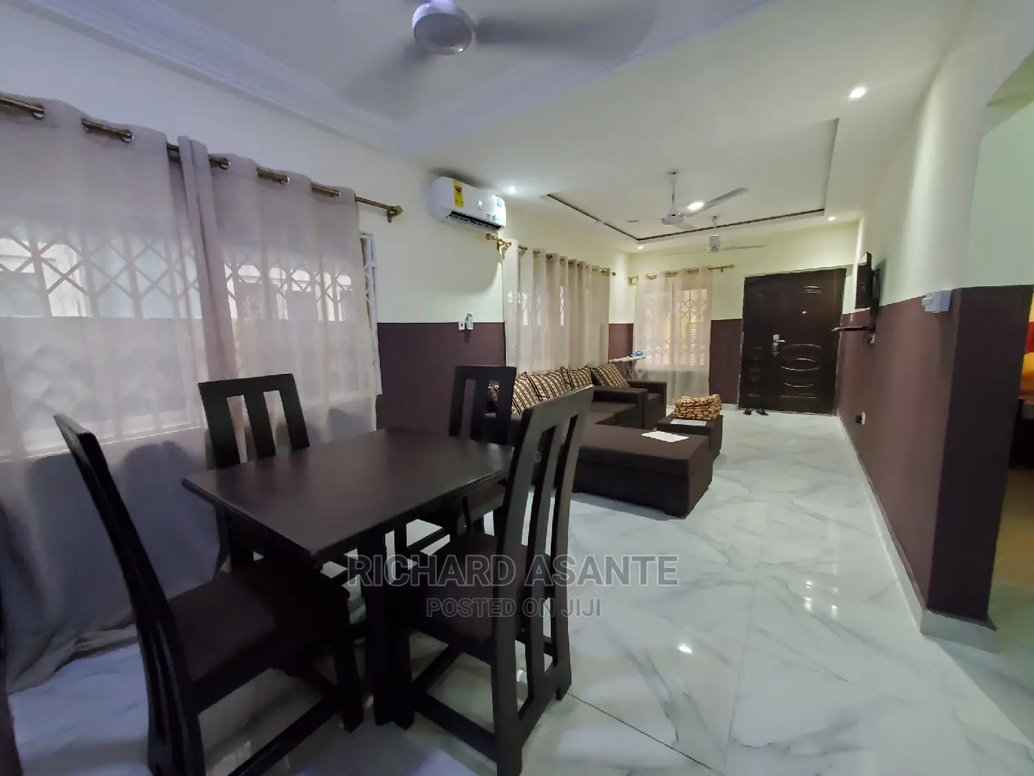 Beautiful 2-Bedroom Self Compound Short Stay at Pokuase