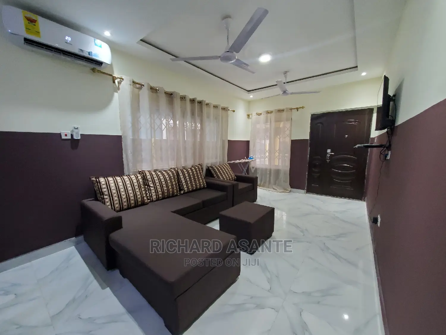 Affordable 3-Bedroom Self Compound for Daily Stay at Pokuase