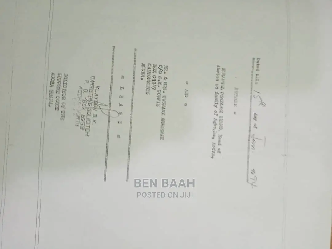 A Plot of Land at Agbogba for Sale Title 600,000
