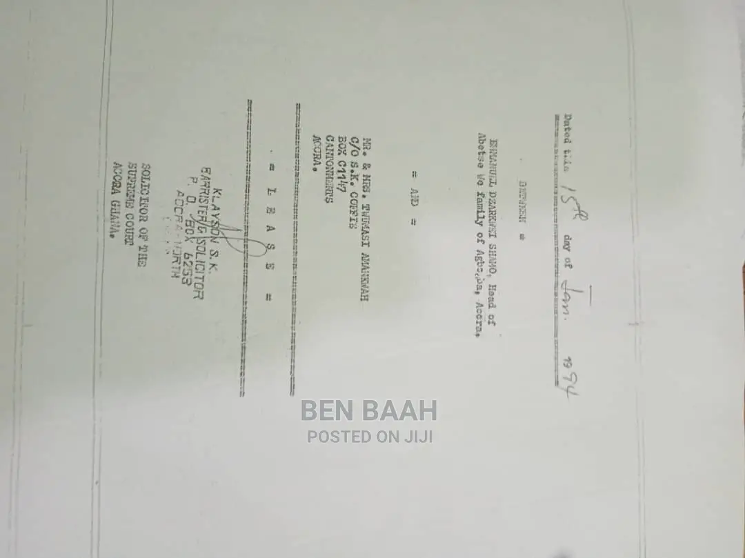 A Plot of Land at Agbogba for Sale Title 600,000