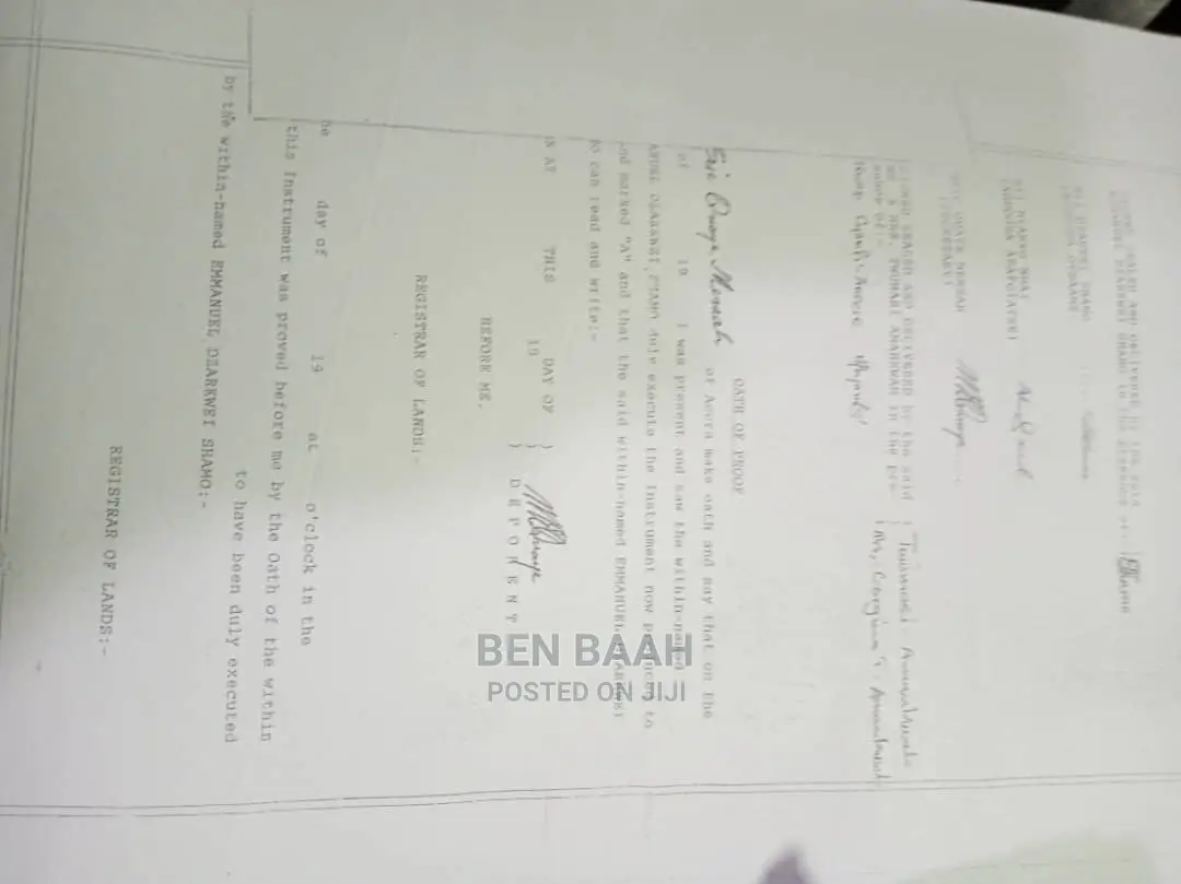 A Plot of Land at Agbogba for Sale Title 600,000