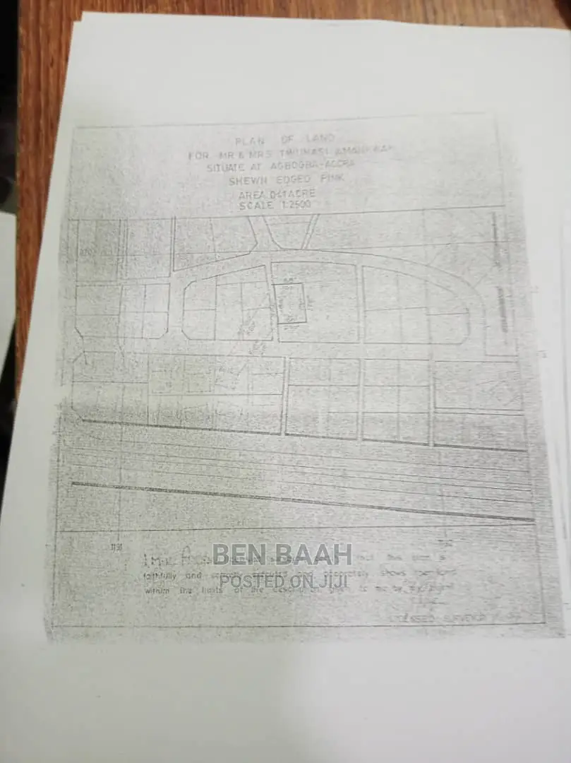 A Plot of Land at Agbogba for Sale Title 600,000