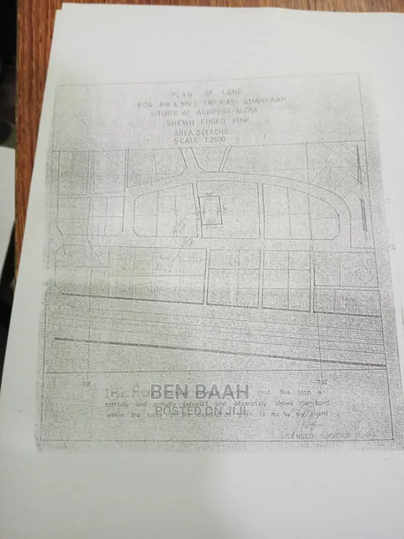A Plot of Land at Agbogba for Sale Title 600,000