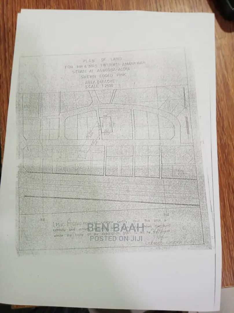 A Plot of Land at Agbogba for Sale Title 600,000