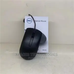 Original Dell Ms116 USB Optical Wired Mouse (Black)