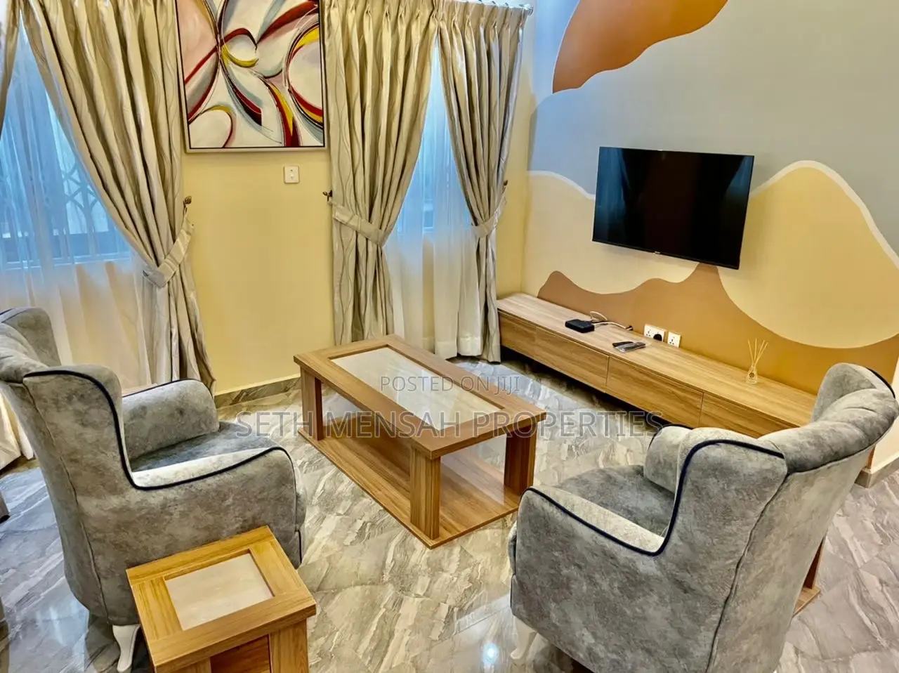 Furnished 4bdrm House in 4 Bedroom House Full, West Legon for Rent