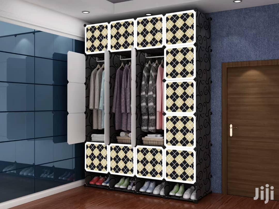 20 Cubes Plastic Wardrobe With Shoe Rack