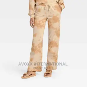 IML Isaac Morris NWOT Womens Tie Dye Light Brown Sweatpants
