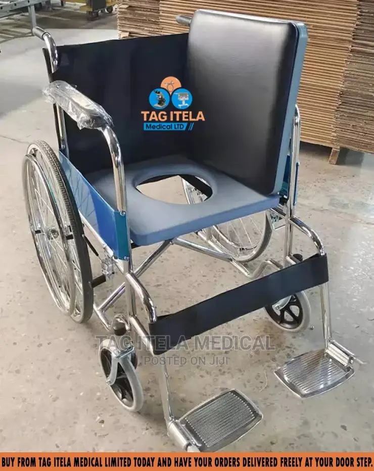 Commode Wheelchair (ShortBack)