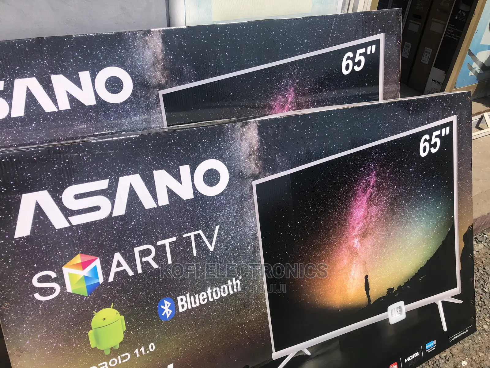 Slim Design Asano 65′′ UHD 4K Miracast Smart Satellite TV –