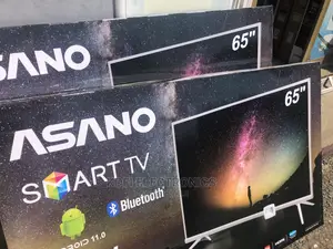 Slim Design Asano 65′′ UHD 4K Miracast Smart Satellite TV –
