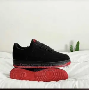 Nike Air Force 1 Suede Black and Red