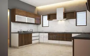 Modern Customize Kitchen Cabinets With Marble Countertops