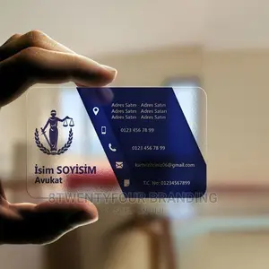 Flexible Luxury Pvc Transparent Cards (Call Cards 100pieces)
