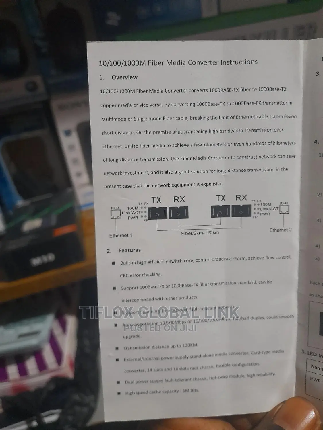 Single Mode Fiber Media Converter