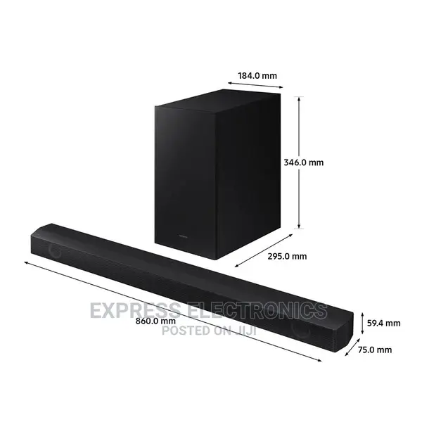 Samsung A550 2.1ch 410W Soundbar With Wireless Subwoofer