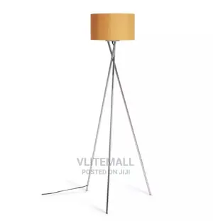 Habitat Tripod Floor Lamp - Mustard and Chrome