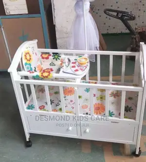 Baby’S Wooden White Cot