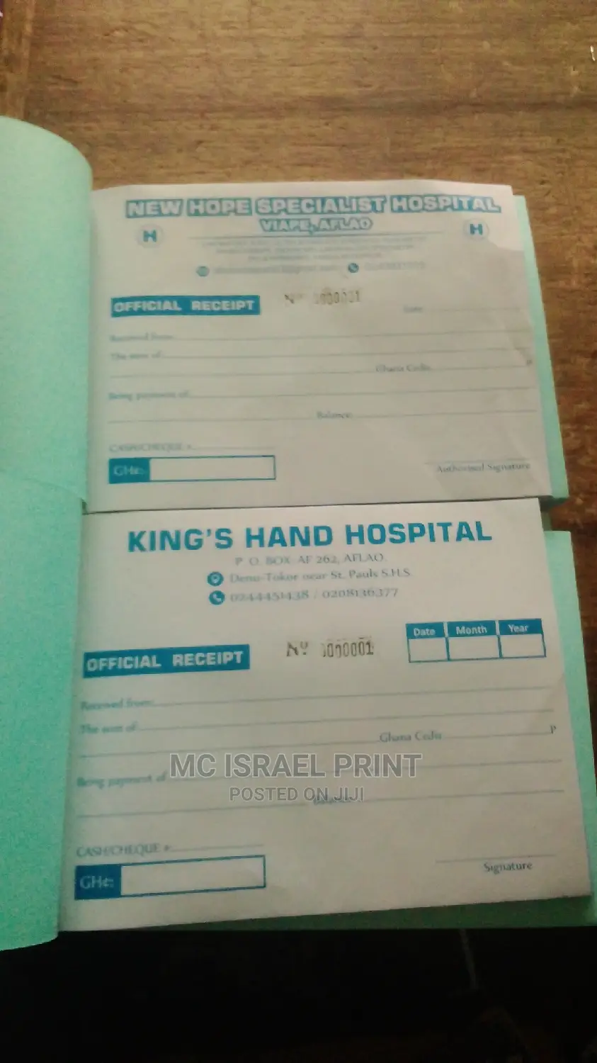 Customized Invoices, Receipts Book