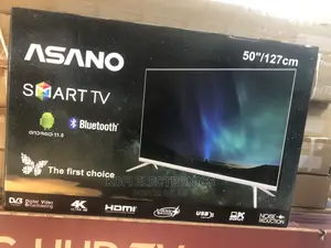 Crystal Clear Asano 50′′inches Ultra HD Smart LED TV – Black
