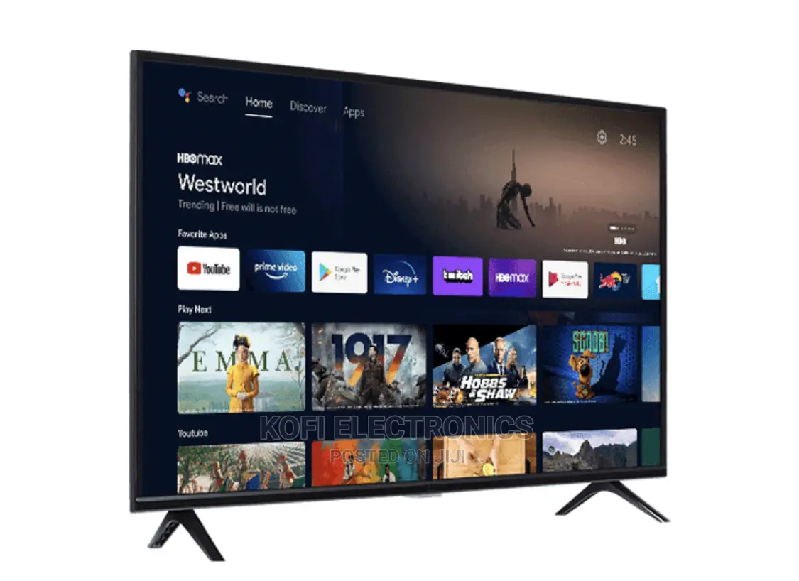 Asano Tv- Android Smart – 75′′ Black + Free Wallmount