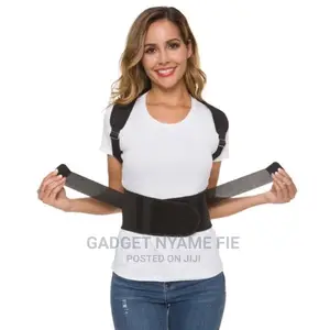 Magnetic Posture Corrector Corset Back Brace Back Belt-Black
