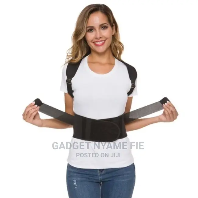Magnetic Posture Corrector Corset Back Brace Back Belt-Black