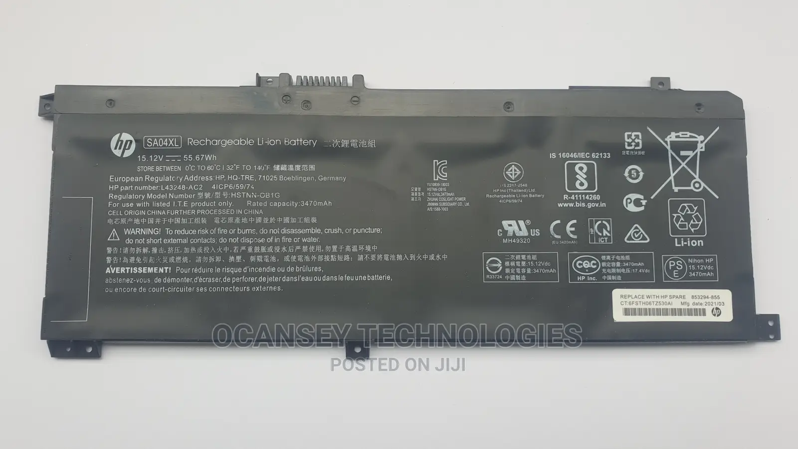 Original Hp Sa04xl Battery for Envy X360 15-Dr 15-Dr0010tx S