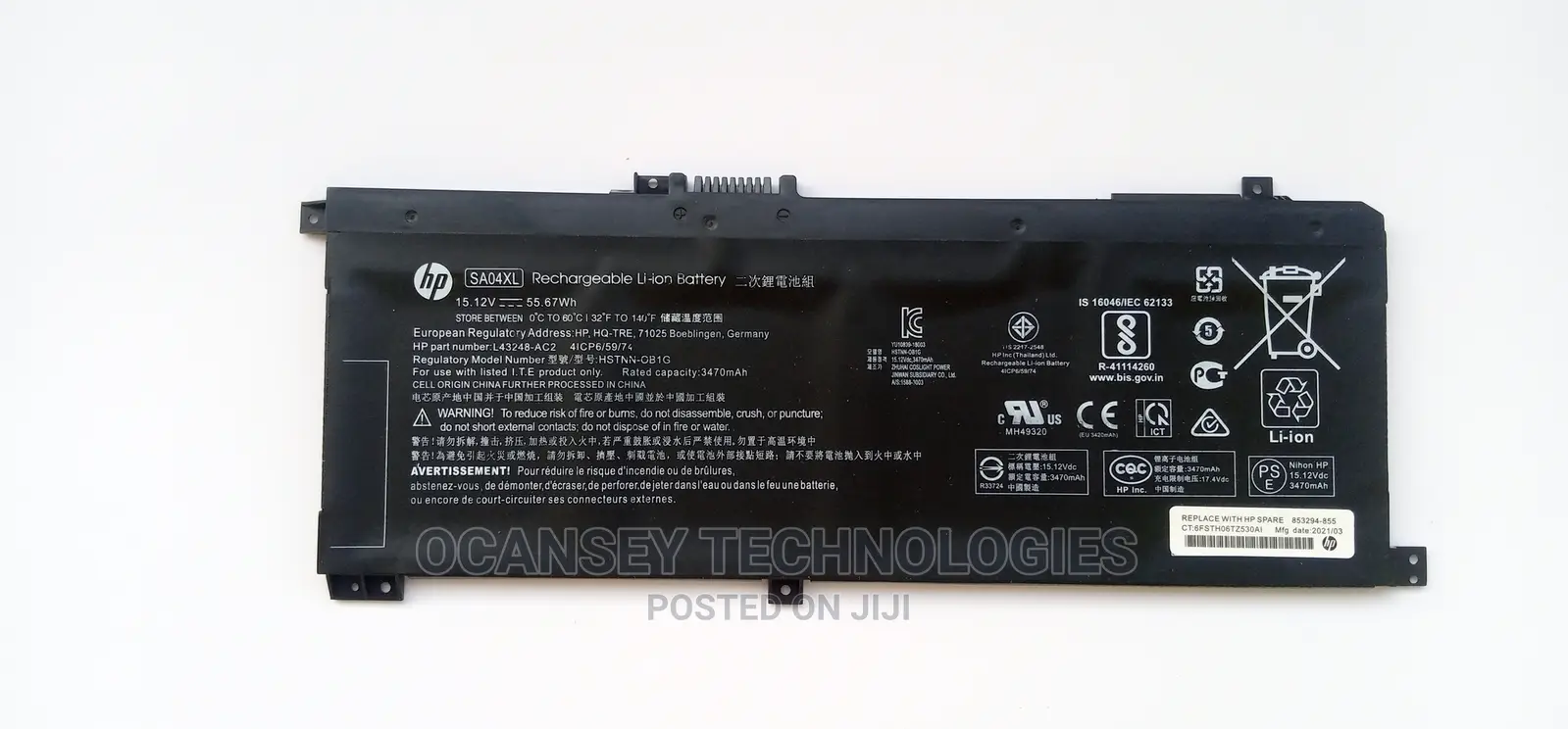 Original Hp Sa04xl Battery for Envy X360 15-Dr 15-Dr0010tx S