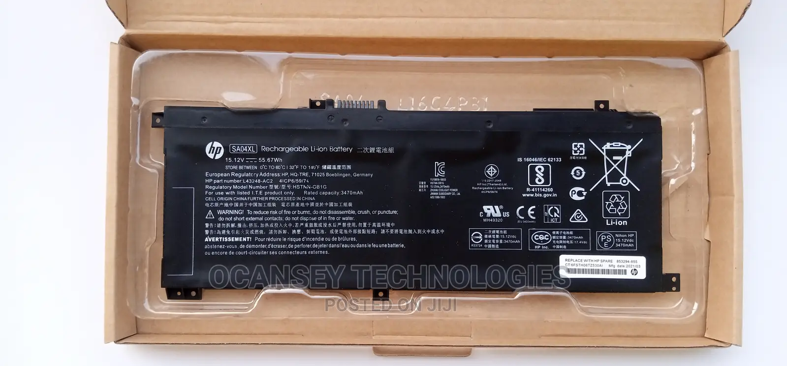 Original Hp Sa04xl Battery for Envy X360 15-Dr 15-Dr0010tx S