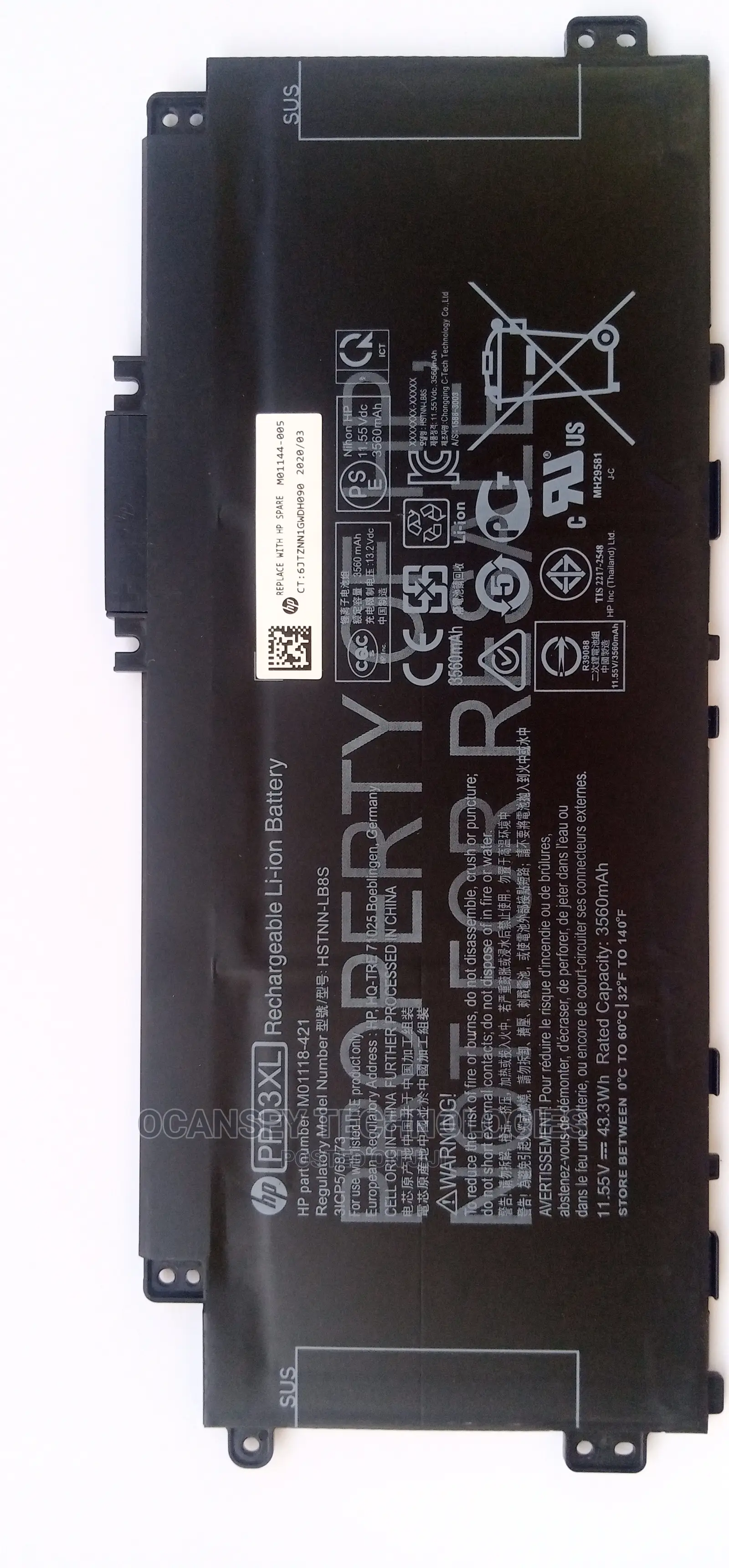 Original Hp PV03XL / PP03XL Battery for HP Pavilion X360