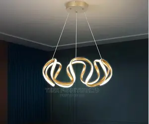 Chandelier (Gold Led Unique Geometric Light)