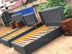 Double Bed With Side Drawer