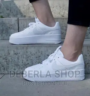 All White Nike Air Force 1
