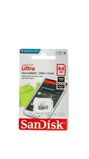 Memory Card Sandisk Ultra Microsd 64gb 100mb