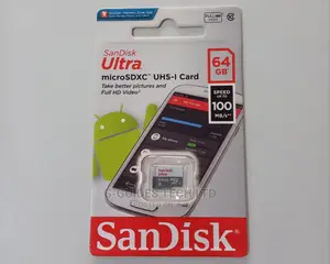 Memory Card Sandisk Ultra Microsd 64gb 100mb