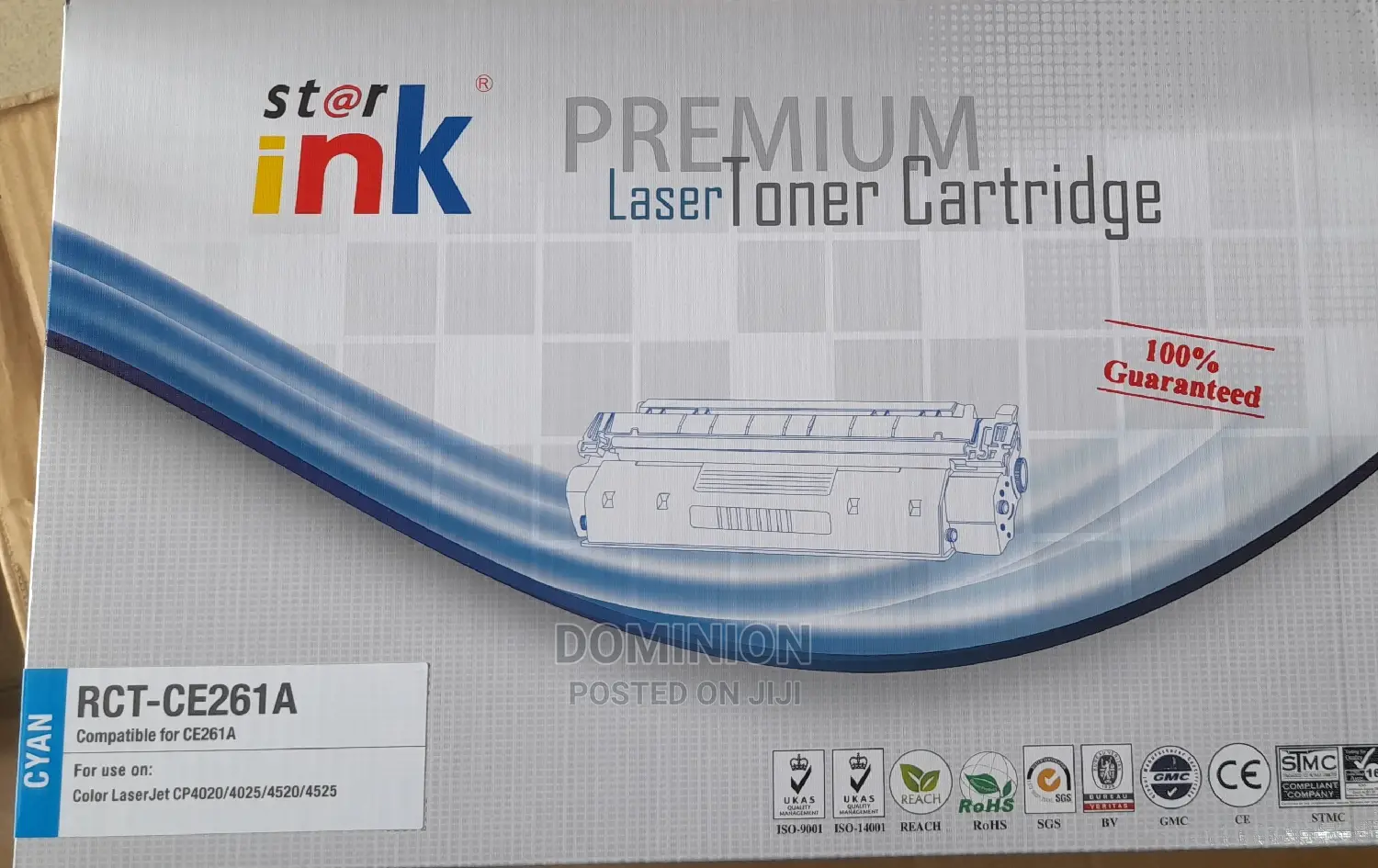 Star Ink Rct-Ce261a(647A) Cyan Compatible Toner With Chip