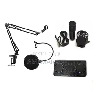 Studio Mic With V300 Pro Max Sound Card. Bm800 Microphone