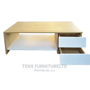 Coffee Table (White and Brown Colours)