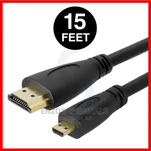 Original Micro Hdmi Cable Gold Plated 15ft Or 4.5m Length