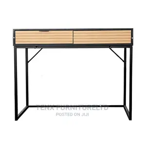 CONSOLE TABLE WITH : (Metal Trestle Base)