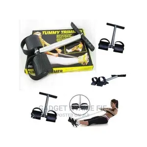 Durable Spring Tummy Trimmer - Black