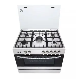LG Gas Cooker, 5 Cook Zones, Removable Door Glass With Oven