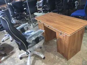 Brand Office Table With Drawers and a Chair