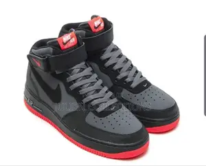 Nike Air Force 2 Long Black Grey and Red