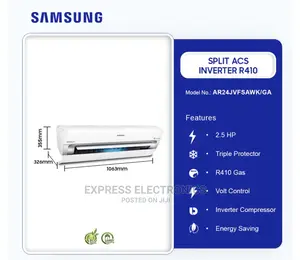 Samsung 2.5hp Inverter R410 Gas Split Air Conditioner